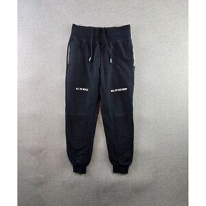 OWSLA Goods Joggers Mens Small Black Sweatpants Embroidered EDM Skrillex DJ RARE